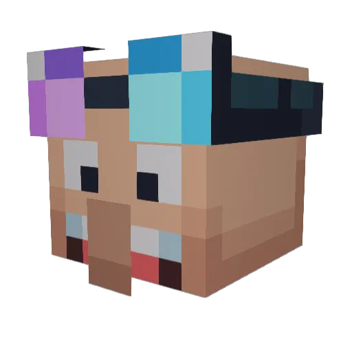 Alexander52499 Minecraft avatar head, 3D render
