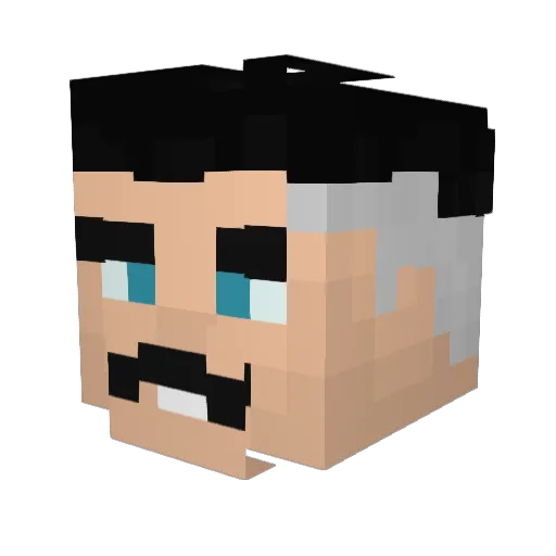 AlexanderAndreas Minecraft avatar head, 3D render