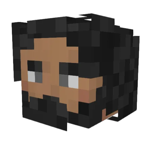 AlexanderDroog Minecraft avatar head, 3D render