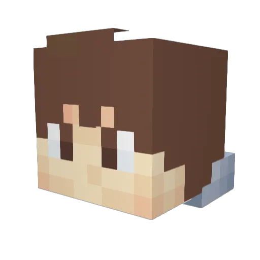 AlexanderDw Minecraft avatar head, 3D render