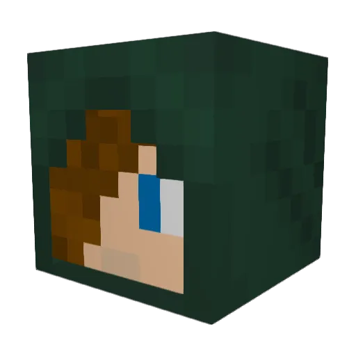 AlexanderG97 Minecraft avatar head, 3D render