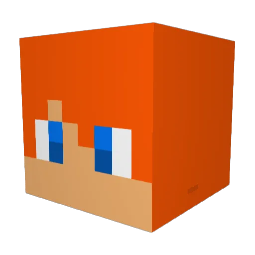 AlexanderGAA Minecraft avatar head, 3D render