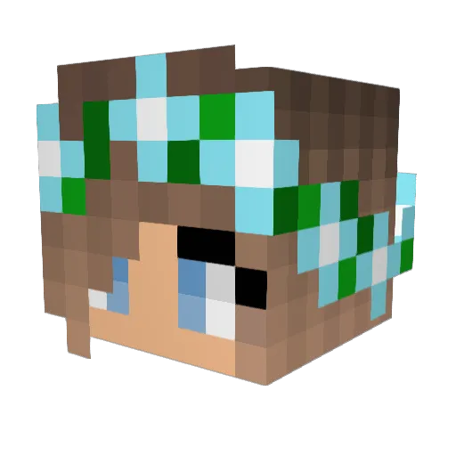 AlexanderKirby Minecraft avatar head, 3D render