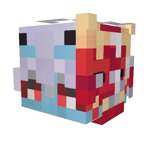 AlexanderLibra Minecraft avatar head, 3D render
