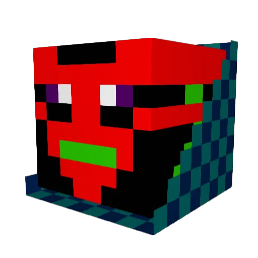 AlexanderOoof Minecraft avatar head, 3D render