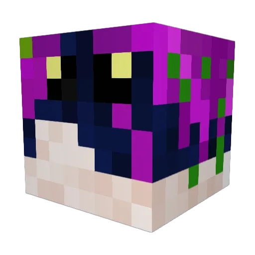 Alexanderv2 Minecraft avatar head, 3D render