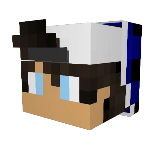 Alexanderxpx Minecraft avatar head, 3D render
