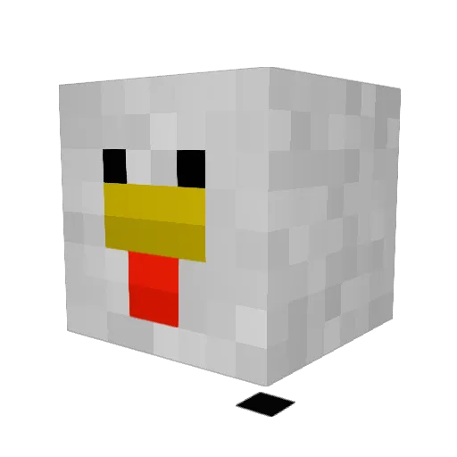 Alexandra1233 Minecraft avatar head, 3D render
