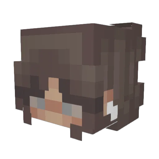 Alexandra14_ Minecraft avatar head, 3D render