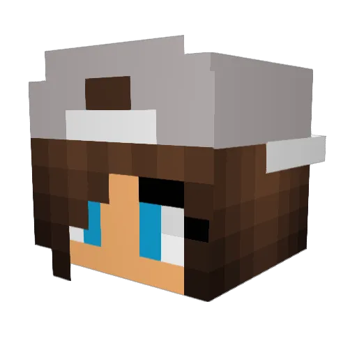 Alexandra2004 Minecraft avatar head, 3D render