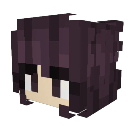 Alexandra2021 Minecraft avatar head, 3D render