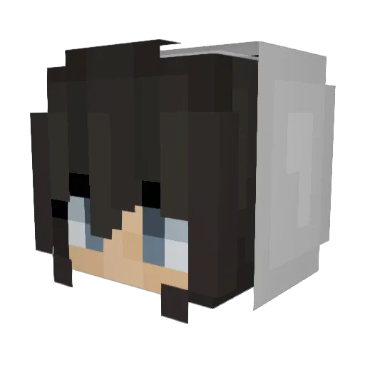 Alexandra99 Minecraft avatar head, 3D render