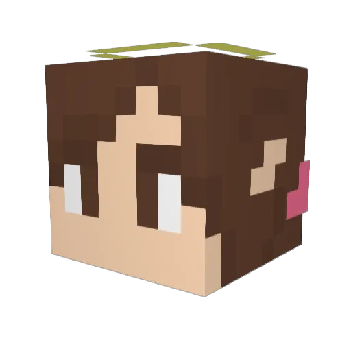 AlexandraIsabel Minecraft avatar head, 3D render