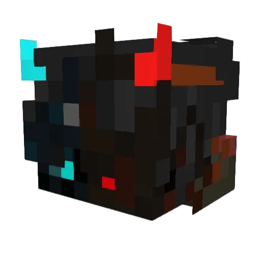 AlexandraMal Minecraft avatar head, 3D render