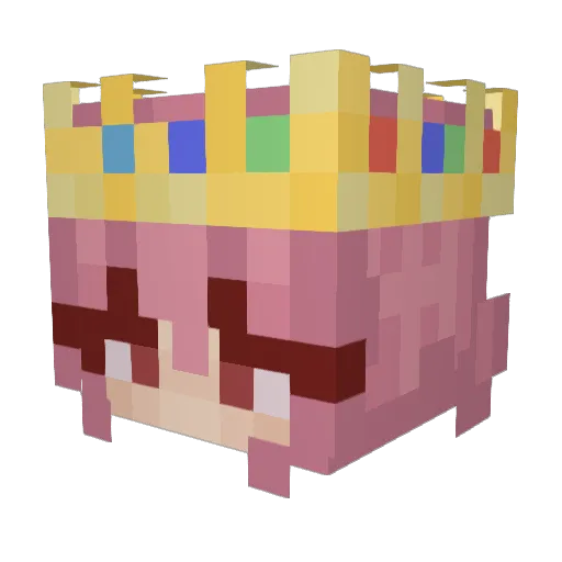 Alexandraa008 Minecraft avatar head, 3D render