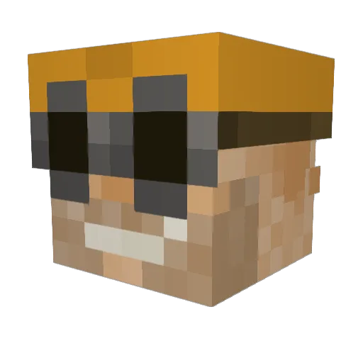 Alexandre6700 Minecraft avatar head, 3D render