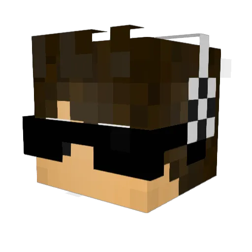 AlexandreRRC Minecraft avatar head, 3D render