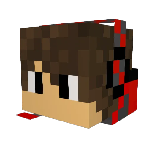 AlexandreVR Minecraft avatar head, 3D render