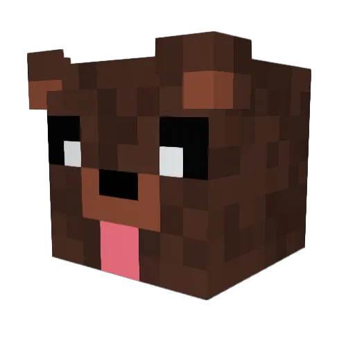 AlexandriaJD Minecraft avatar head, 3D render