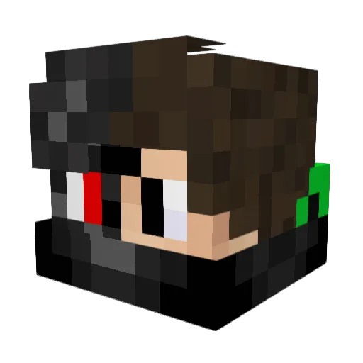 AlexandrosB007gr Minecraft avatar head, 3D render