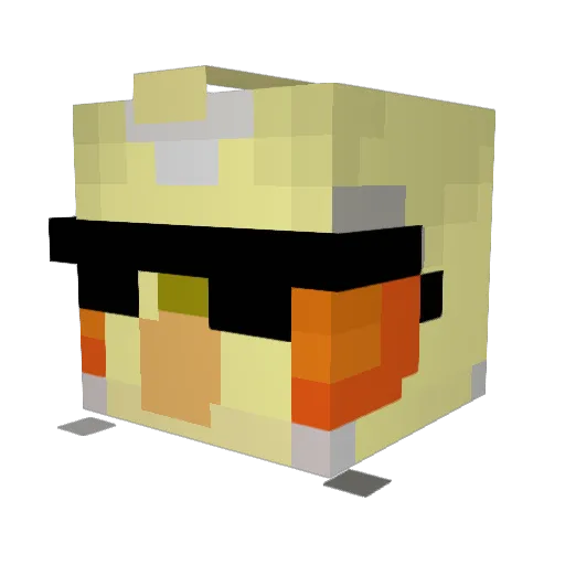 Alexandus17 Minecraft avatar head, 3D render