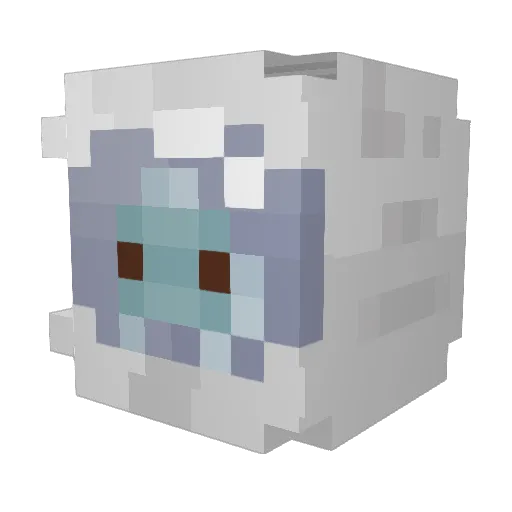 Alexatopcat Minecraft avatar head, 3D render