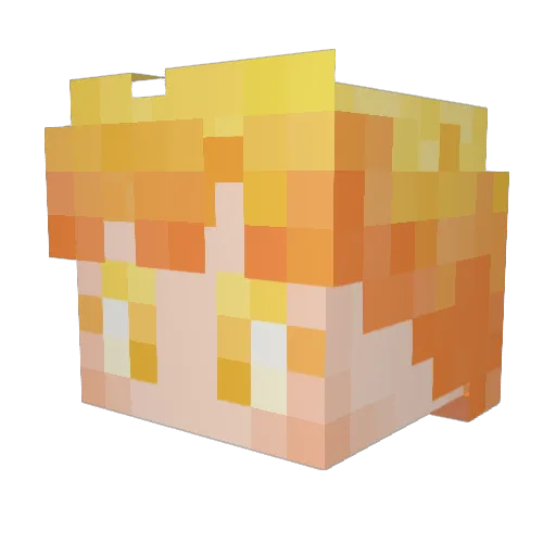 Alexbond27 Minecraft avatar head, 3D render