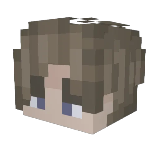 Alexbytaxz Minecraft avatar head, 3D render