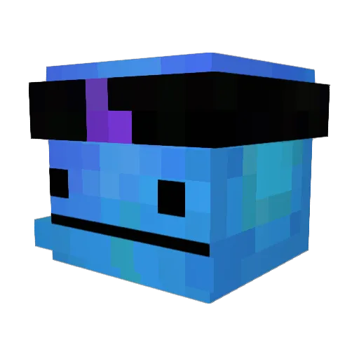 Alexcaliburr Minecraft avatar head, 3D render