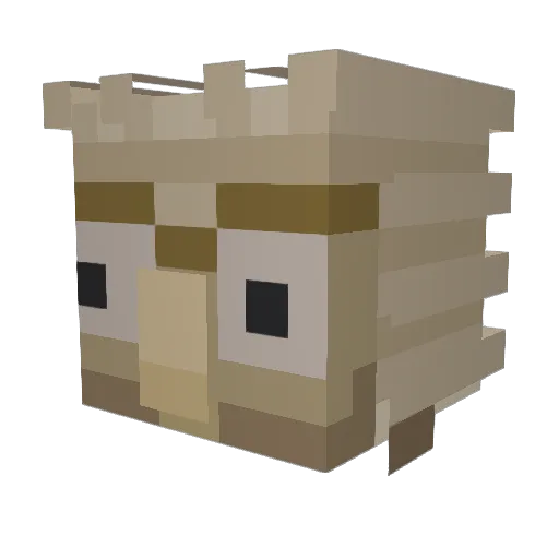 Alexco99 Minecraft avatar head, 3D render