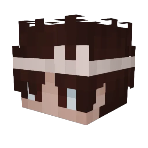 Alexcool23 Minecraft avatar head, 3D render