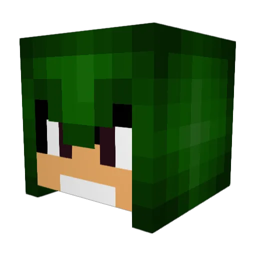 Alexcrofty07 Minecraft avatar head, 3D render