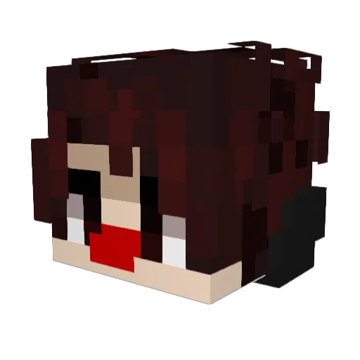 Alexdemure Minecraft avatar head, 3D render
