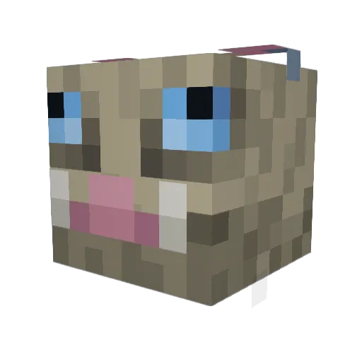 Alexdod974 Minecraft avatar head, 3D render
