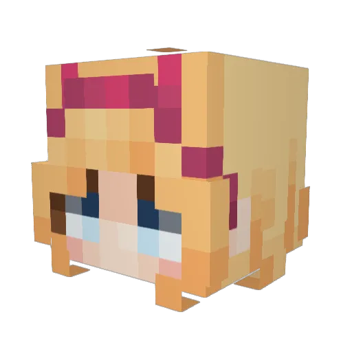 Alexdoofvvv Minecraft avatar head, 3D render