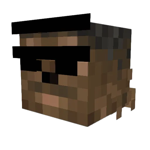 Alexdragon375 Minecraft avatar head, 3D render