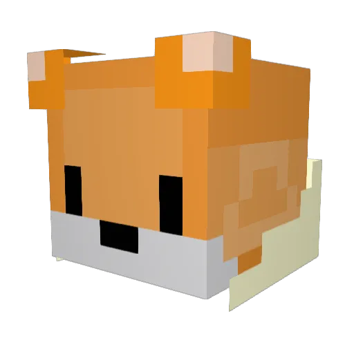 Alexei_Panda Minecraft avatar head, 3D render