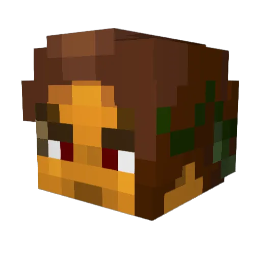 Alexender8899 Minecraft avatar head, 3D render