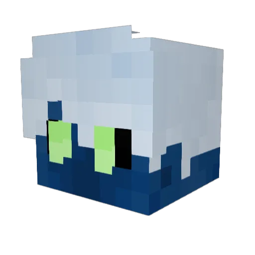 AlexenderMc Minecraft avatar head, 3D render