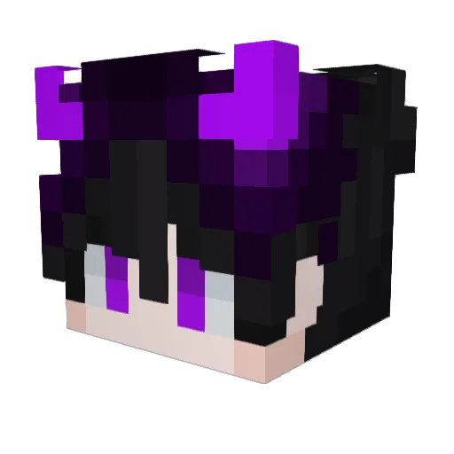 Alexendeur Minecraft avatar head, 3D render