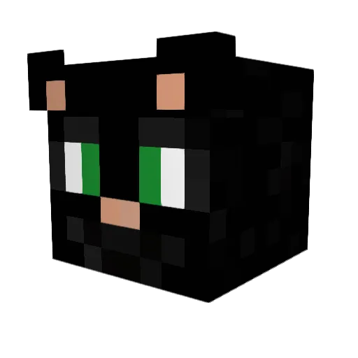Alexeuuh Minecraft avatar head, 3D render