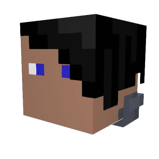 AlexeyMCMG Minecraft avatar head, 3D render