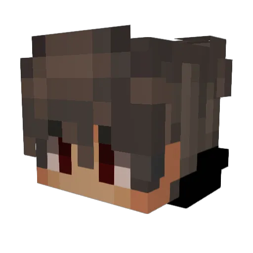 AlexfireYT2053R Minecraft avatar head, 3D render