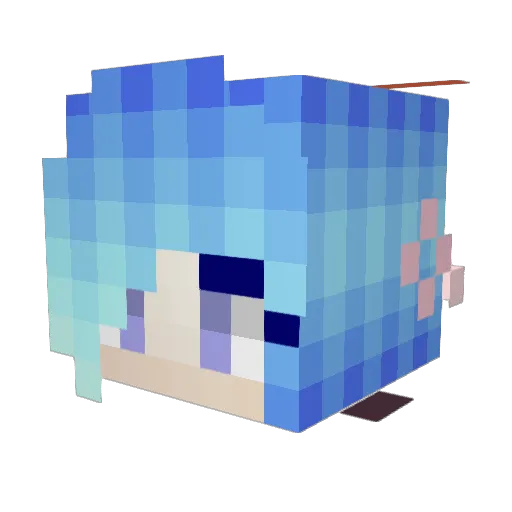 Alexforever1 Minecraft avatar head, 3D render