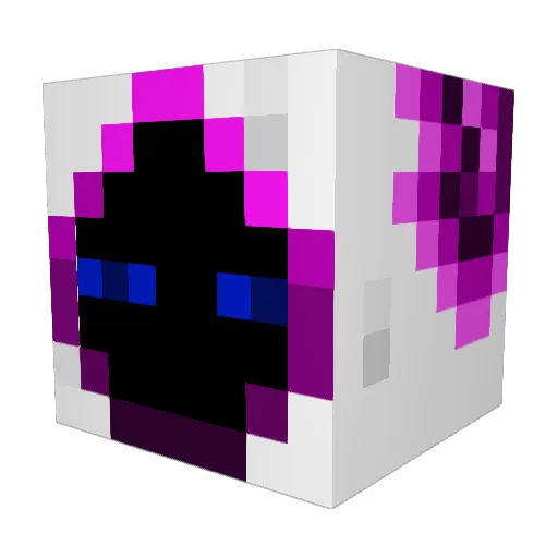 Alexfox007 Minecraft avatar head, 3D render
