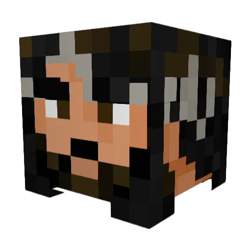 Alexfriesz Minecraft avatar head, 3D render