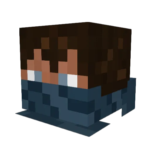 Alexg1218 Minecraft avatar head, 3D render
