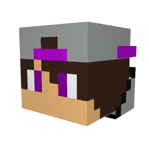 Alexguertler Minecraft avatar head, 3D render