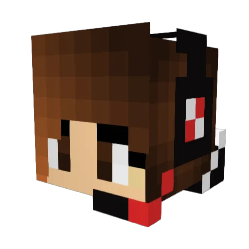 Alexherc123 Minecraft avatar head, 3D render