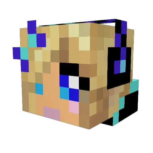 Alexhinds112 Minecraft avatar head, 3D render